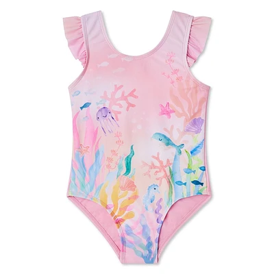 Maillot de bain 1 pièce anti-UV George pour petites filles