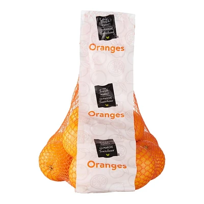 Oranges, Seedless, Your Fresh Market, 3 lb bag