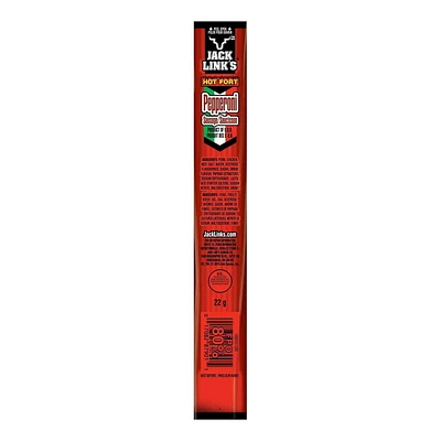 Jack Link's Hot 22g Pepperoni Sausage Stick, 1 x 22g