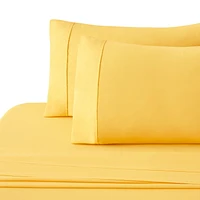 Ensemble de literie Marina Decoration 600 fils ultra doux en coton percale à fibres longues, toutes saisons, avec taie d'oreiller