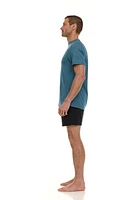 le rash guard à manches courtes chiné Laguna pour hommes
