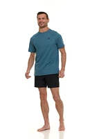 le rash guard à manches courtes chiné Laguna pour hommes