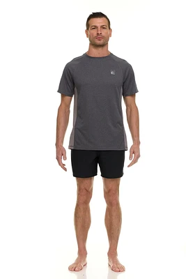 Laguna Men's Heathered Short Sleeve Rash Guard