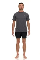 Laguna Men's Heathered Short Sleeve Rash Guard