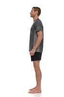 Laguna Men's Heathered Short Sleeve Rash Guard