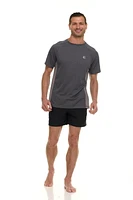 Laguna Men's Heathered Short Sleeve Rash Guard