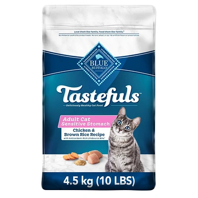 BLUE Tastefuls Estomac sensible naturel pour chats adultes 4,5kg