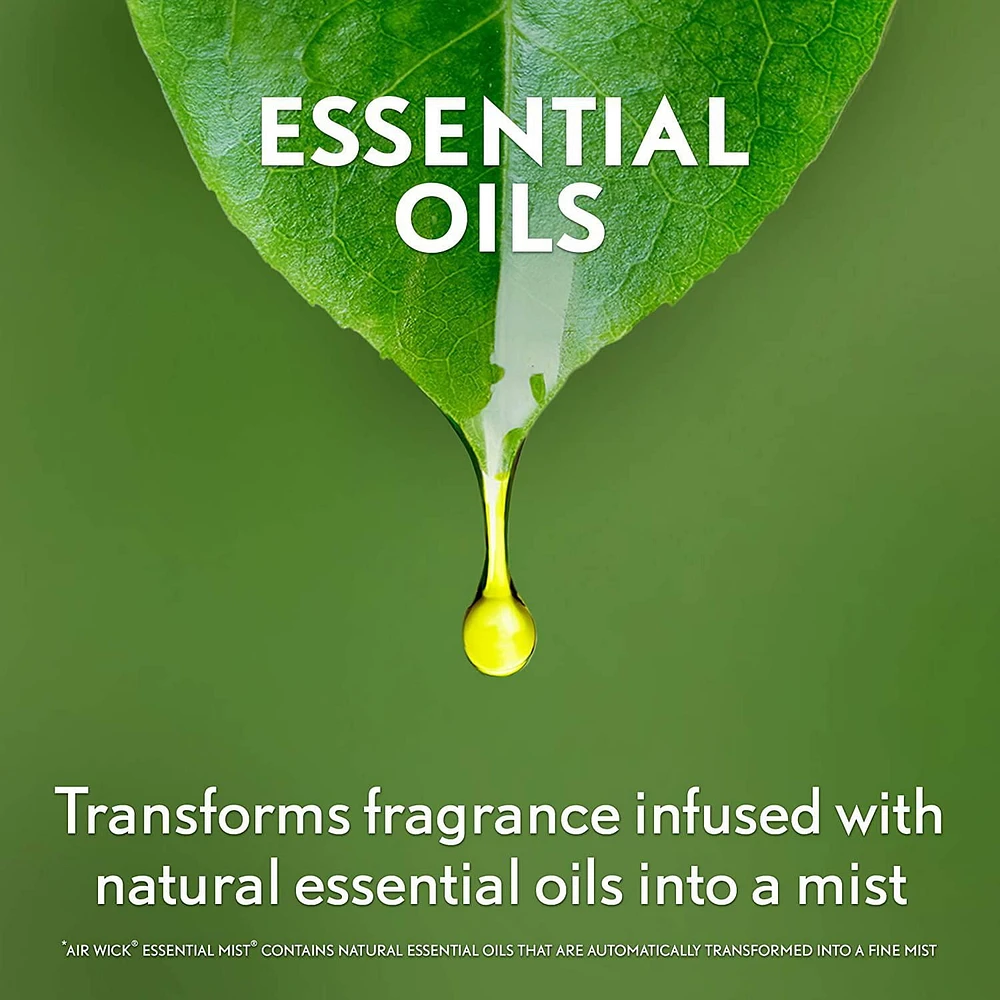Air Wick Essential Mist Fragrance Oil Diffuser Refill, Lavender, 3 Count, Air Freshener, Mist diffusers made easy.