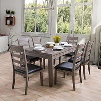 CorLiving New York Washed Grey Classic Dining Table