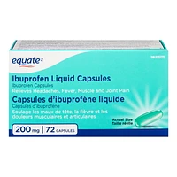 Equate Ibuprofen Liquid Capsules 200mg