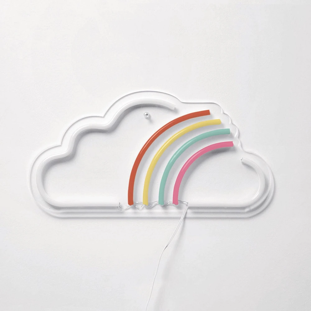 Merkury Nuage Arc-En-Ciel Enseigne Néon De 38,1 CM (15 PO)