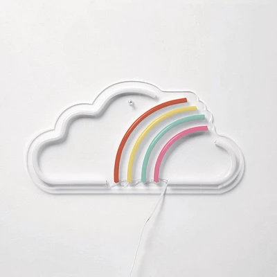 Merkury Rainbow Cloud 15" Neon Sign