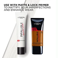L'Oréal Paris Fond de Teint Pro-Matte| Sans Huile, Texture Légère, Longue Tenue Jusqu’à 24hr| Ivoire Classique