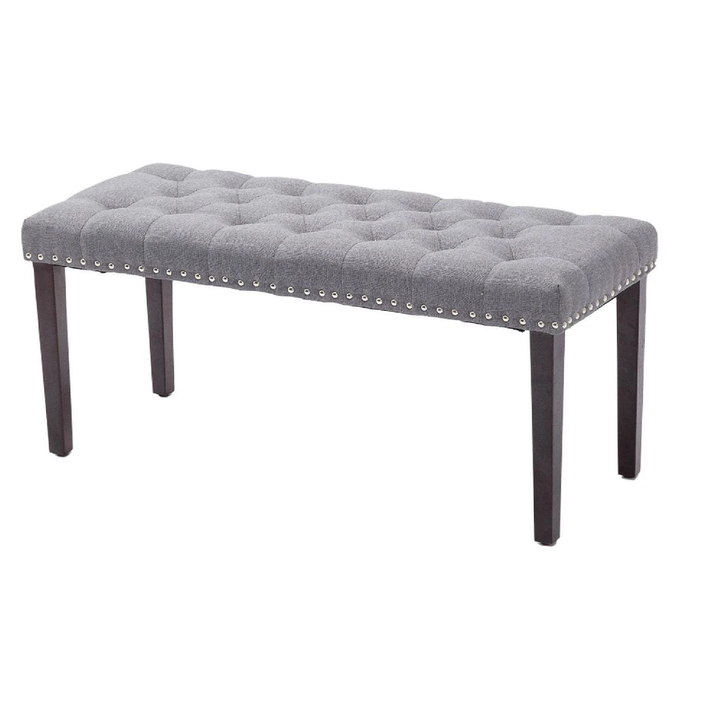 Cabara Tufted Fabric Bench