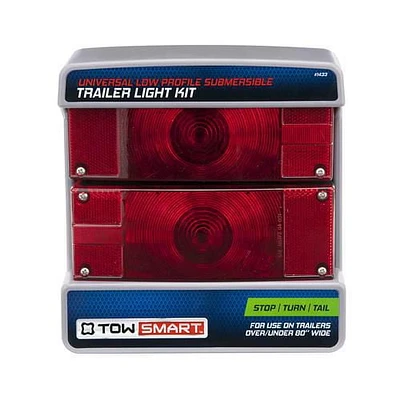 Universal Left and Right Low Profile Trailer Light Kit - Over/Under 80"