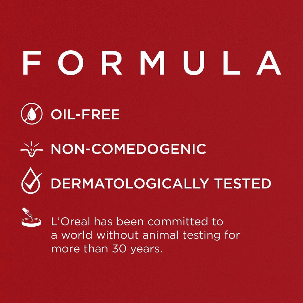 L'Oréal Paris Fond de Teint Pro-Matte| Sans Huile, Texture Légère, Longue Tenue Jusqu’à 24hr| Ivoire Classique