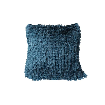 Furry Cushion (Teal) - Set of 2