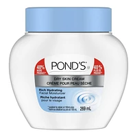 Ponds Facial Moisturiser for rich hydration Dry Skin Cream hypoallergenic 190 ml