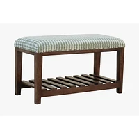 Wood Bench With Shelf (Winston)