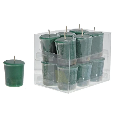 Mushroom Votive (Eucalyptus Mint) (12/Disp) - Set of 12