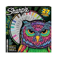 Sharpie Permanent Marker Pack, Fine and Ultra-Fine Tip Markers, Assorted Colours Plus 1 Mystery Colour, Special Edition, 27 Count