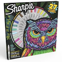 Sharpie Permanent Marker Pack, Fine and Ultra-Fine Tip Markers, Assorted Colours Plus 1 Mystery Colour, Special Edition, 27 Count