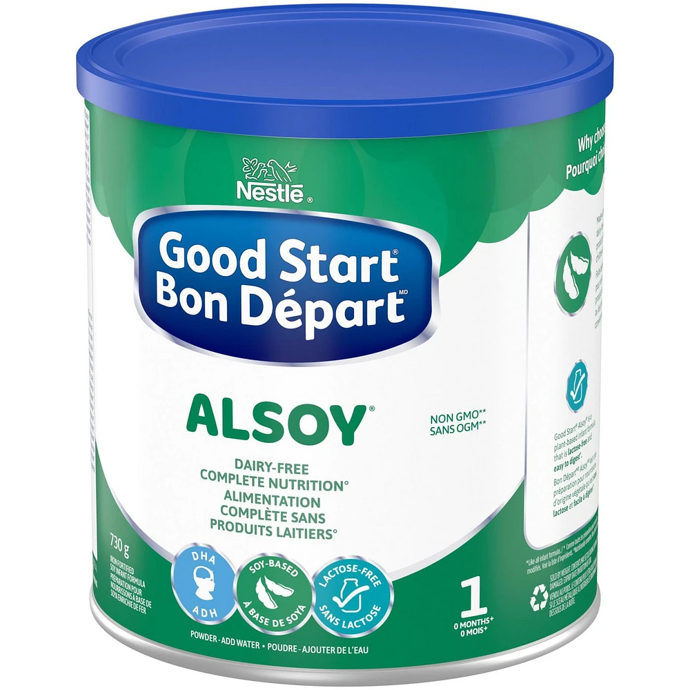 Préparation pour nourrissons NESTLÉ® BON DÉPART® ALSOY®, en poudre 730 g 730 GR