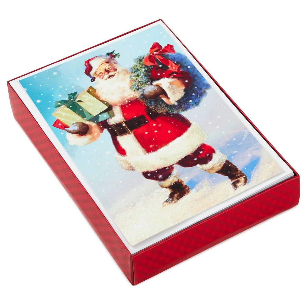 Image Arts Boxed Christmas Cards (Classic Santa With Gifts), 18 ct.