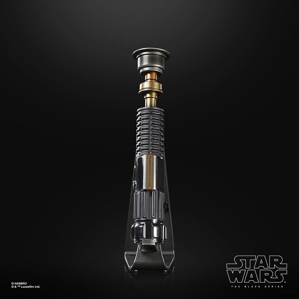 Star Wars The Black Series Obi-Wan Kenobi Force FX Elite Lightsaber with Advanced LED and Sound Effects, Adult Collectible Roleplay Item