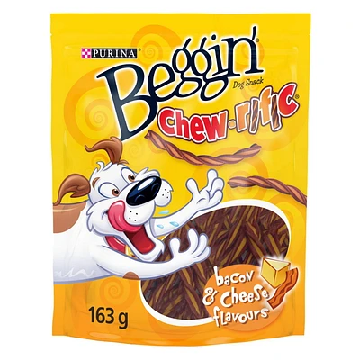 Beggin' Chew-rific Saveurs de Bacon et de Fromage Gâteries pour Chiens 163-850g