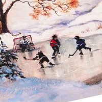 Image Arts Boxed Christmas Cards (Winter Pond Hockey Scene