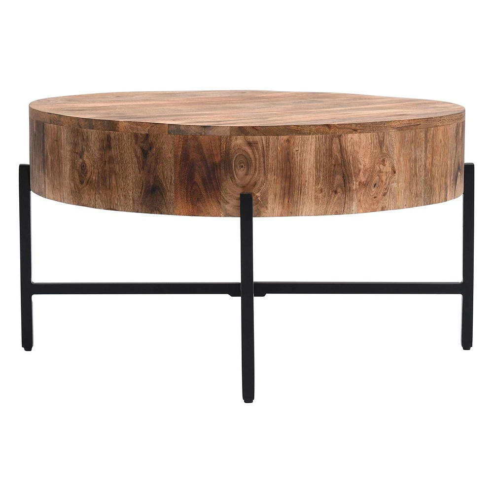 Contemporary Solid Wood Coffee Table in Natural