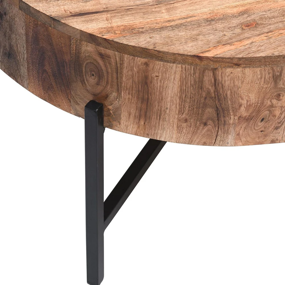 Contemporary Solid Wood Coffee Table in Natural