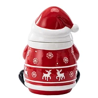 Holiday Time Figural Ceramic Cookie Jar, 77 oz, 1 piece