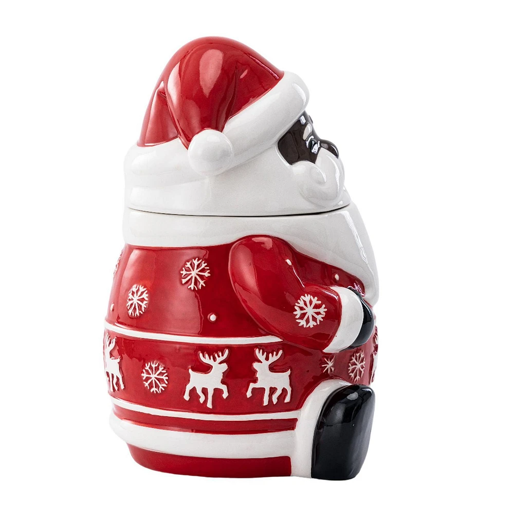 Holiday Time Figural Ceramic Cookie Jar, 77 oz, 1 piece