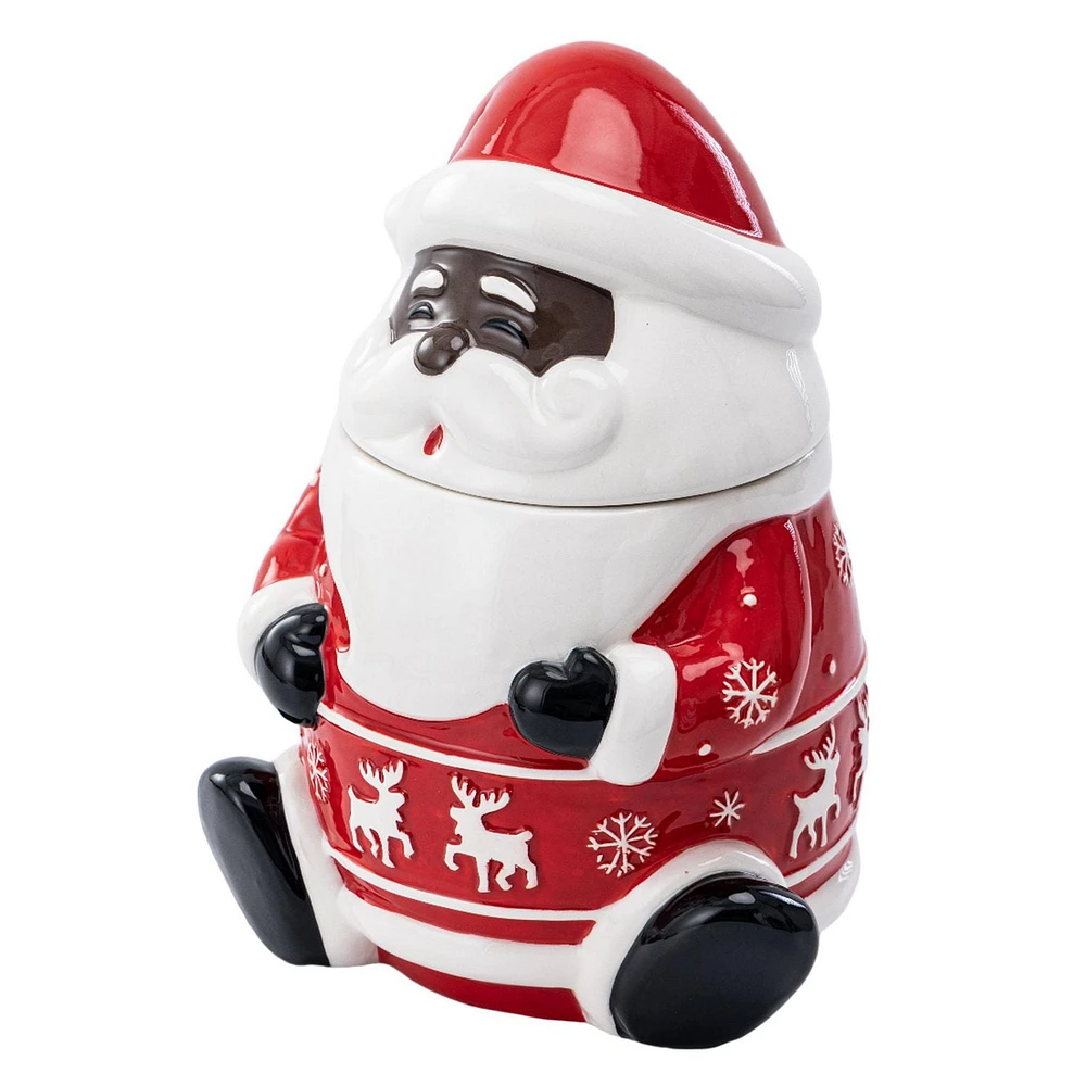 Holiday Time Figural Ceramic Cookie Jar, 77 oz, 1 piece