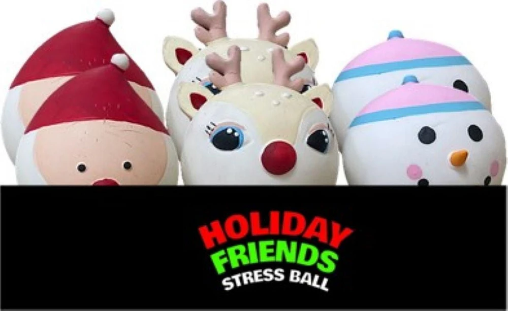 Incredible Novelties HOLIDAY BALL FRIENDS Sensory Toy, Cute and Stretchy