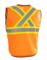 Forcefield Deluxe Zip-up Safety Vest 5 Point Tear-away<br>*On-Line Exclusive