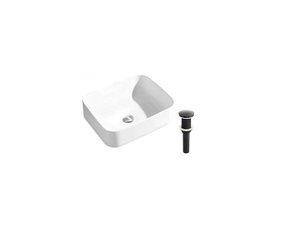 DROP Bath and Kitchen DR091352 Bathroom Vessel Sink Set