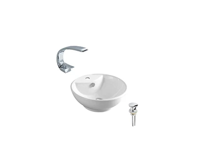 DROP Bath and Kitchen DR091286 Bathroom Vessel Sink Set