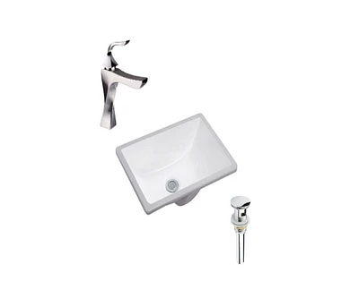 DROP Bath and Kitchen DR091165 Undermount Bathroom Sink Set