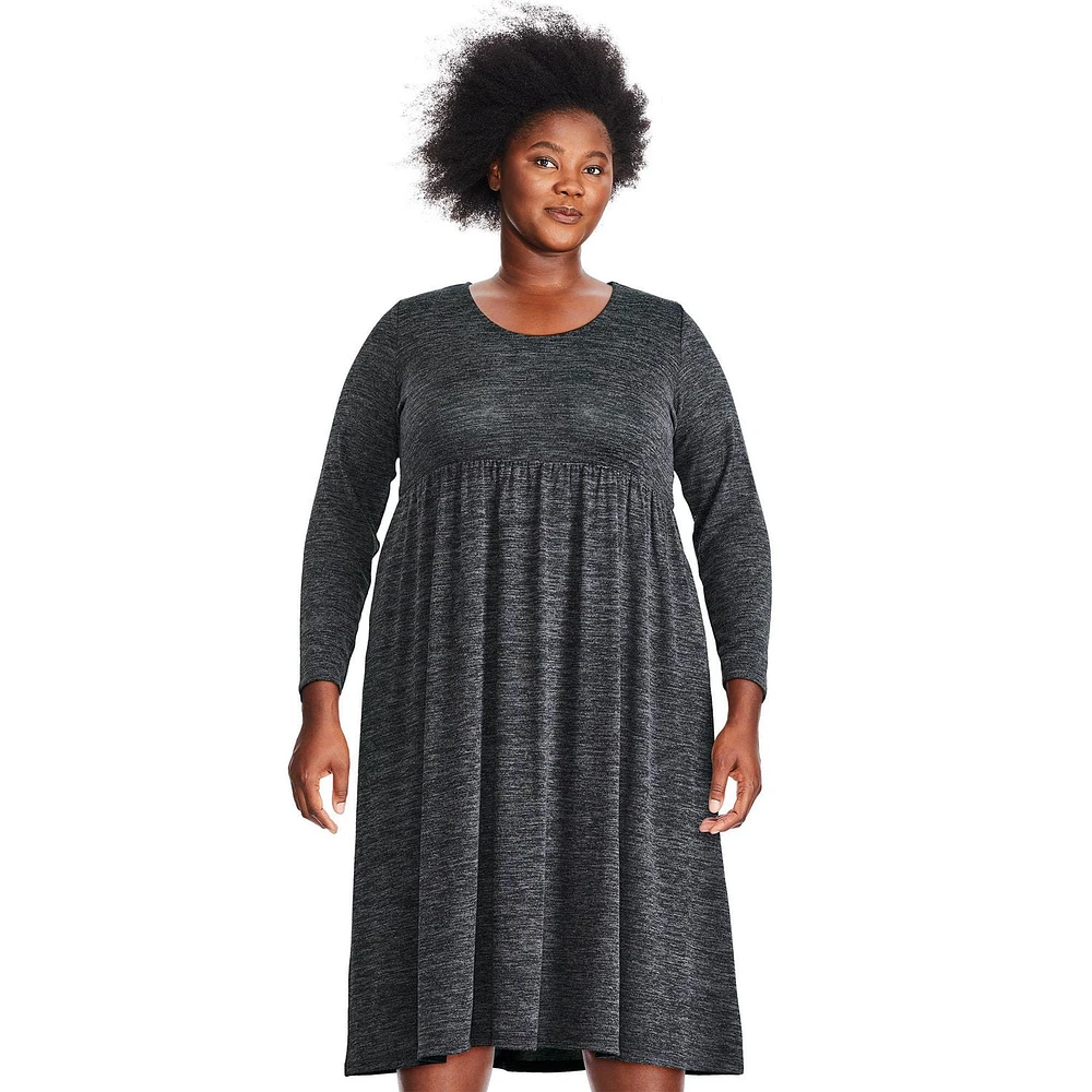 George Women's Plus Hacci Dress, Sizes 1X-4X