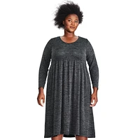 George Women's Plus Hacci Dress, Sizes 1X-4X