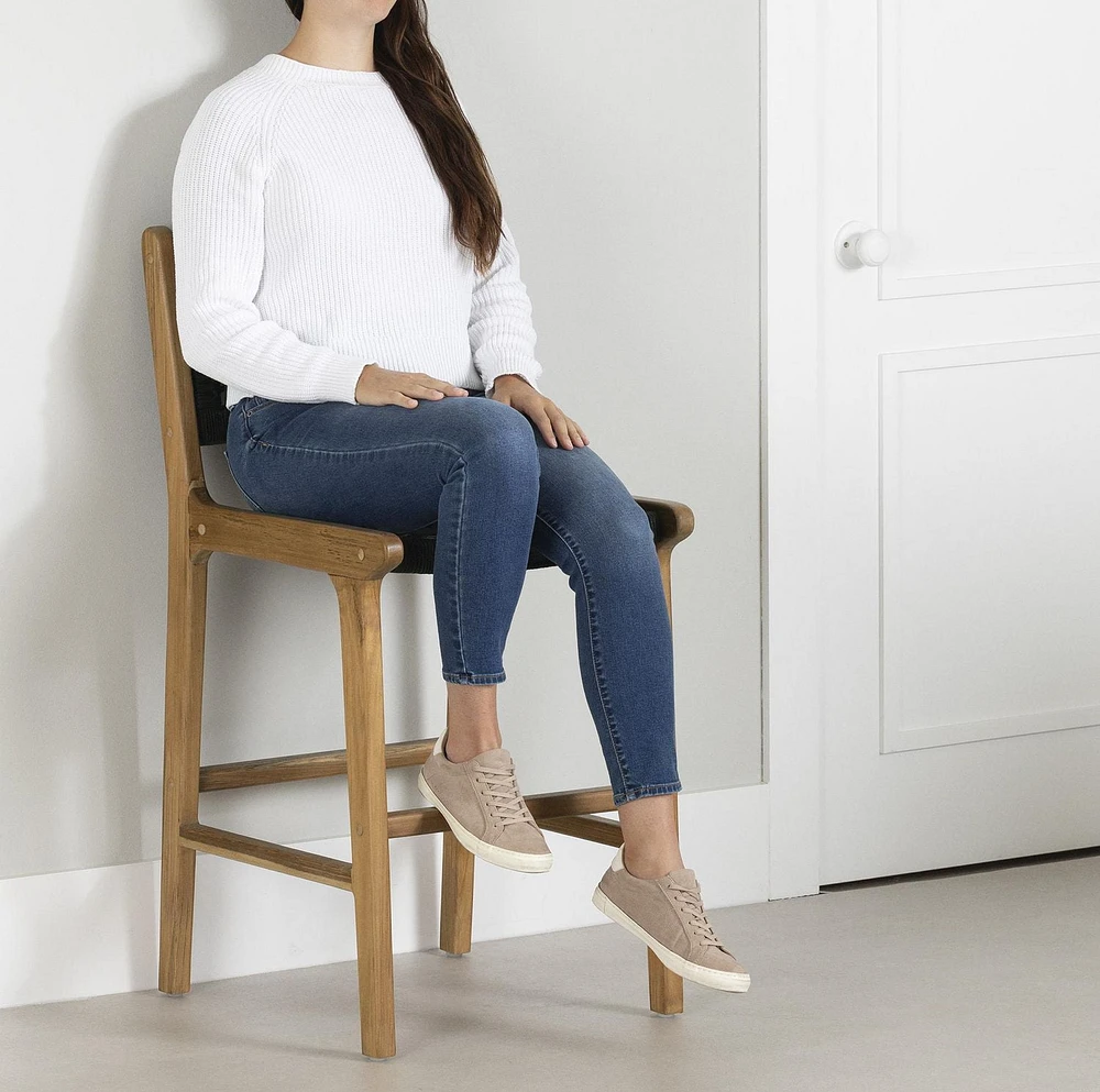 Woven Rope and Teak Wood Counter Stool from the collection Balka South Shore