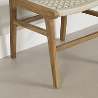 Woven Rope and Teak Dining Chair, Set of 2 from the collection Balka South Shore