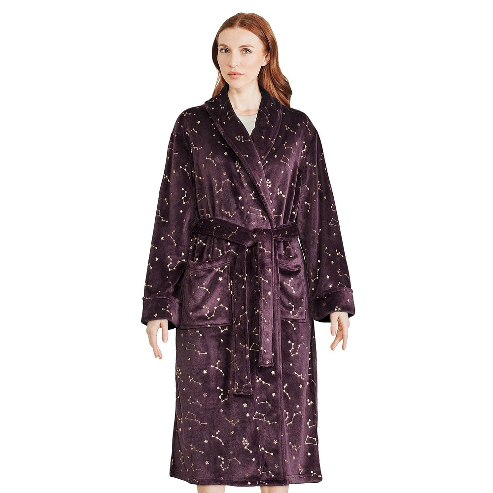 George Women's Plush Robe, Sizes S/M-L/XL