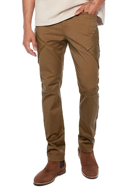 Jeaniologie ™ Mens Slim Fit Jeans With Cargo Pockets - Tobacco