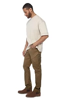 Jeaniologie ™ Mens Slim Fit Jeans With Cargo Pockets - Tobacco