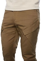 Jeaniologie ™ Mens Slim Fit Jeans With Cargo Pockets - Tobacco