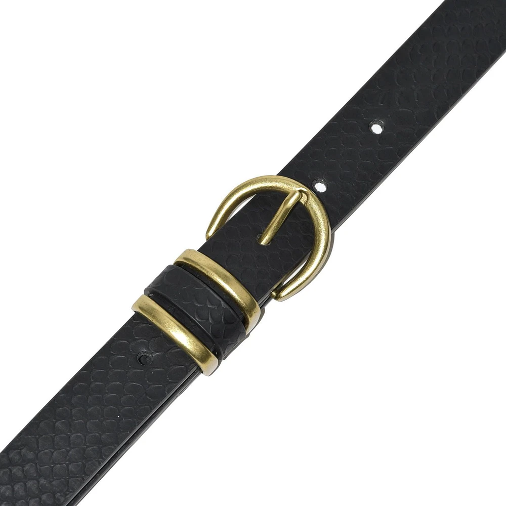 CEINTURE NICCI TEXTURÉE ASPECT SERPENT